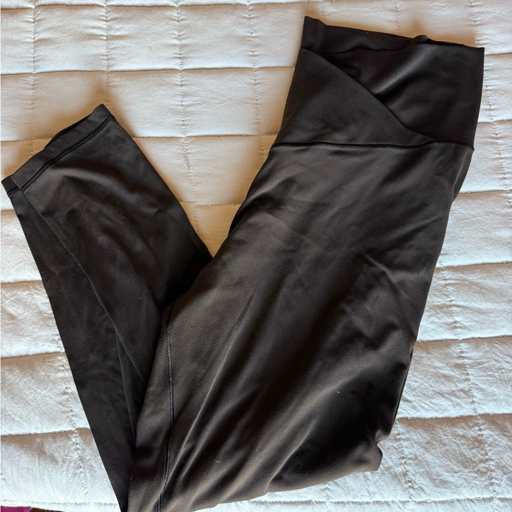 Aerie Brown Crossover Leggings XL